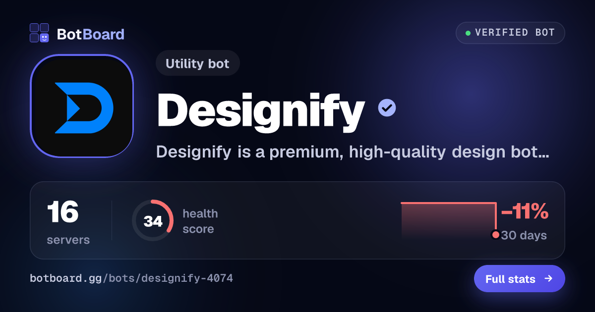 Share card for Designify