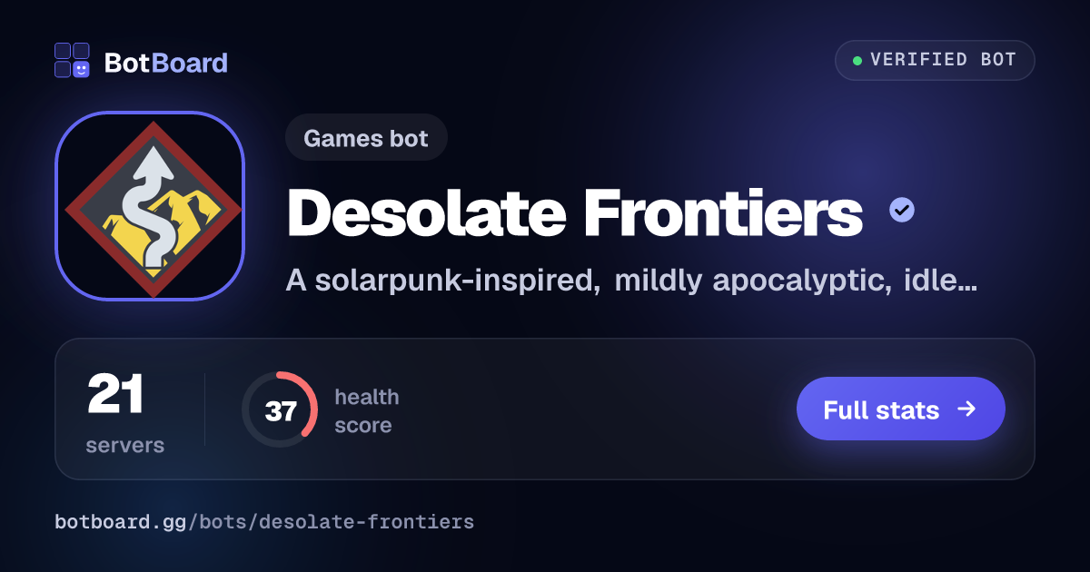 Share card for Desolate Frontiers