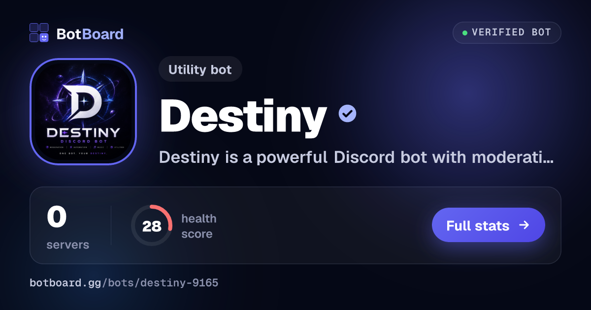Share card for Destiny