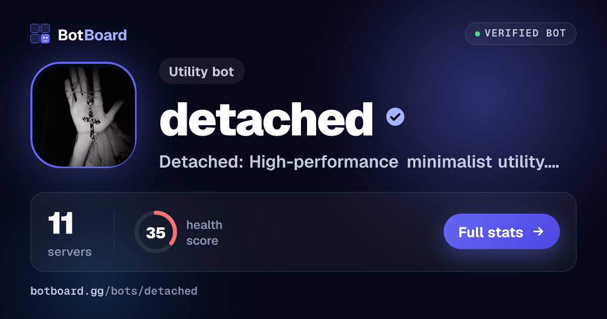 Share card for detached