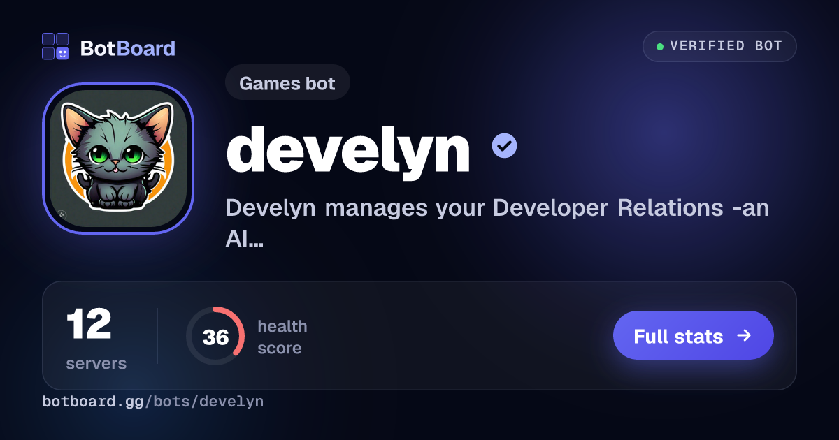 Share card for develyn