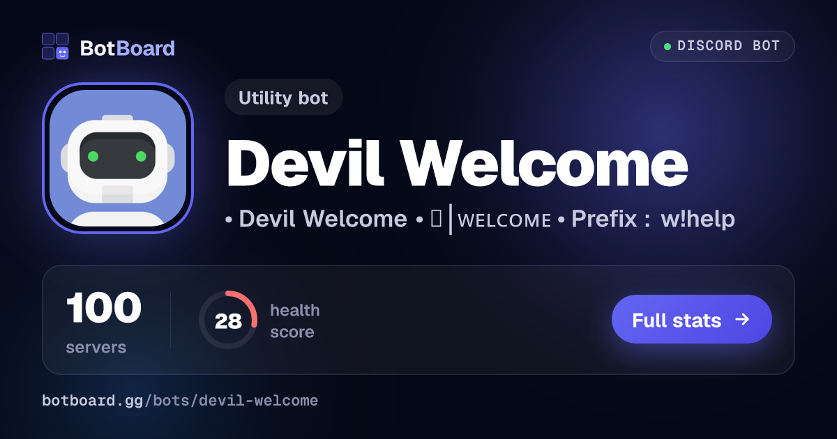 Share card for Devil Welcome