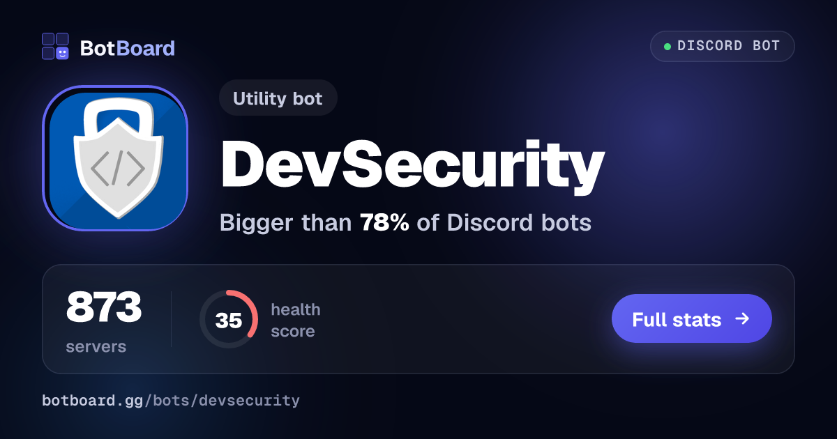 Share card for DevSecurity