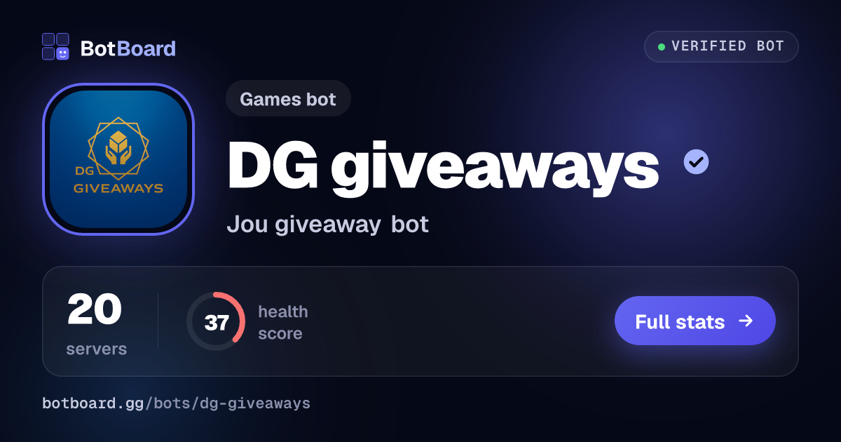 Share card for DG giveaways