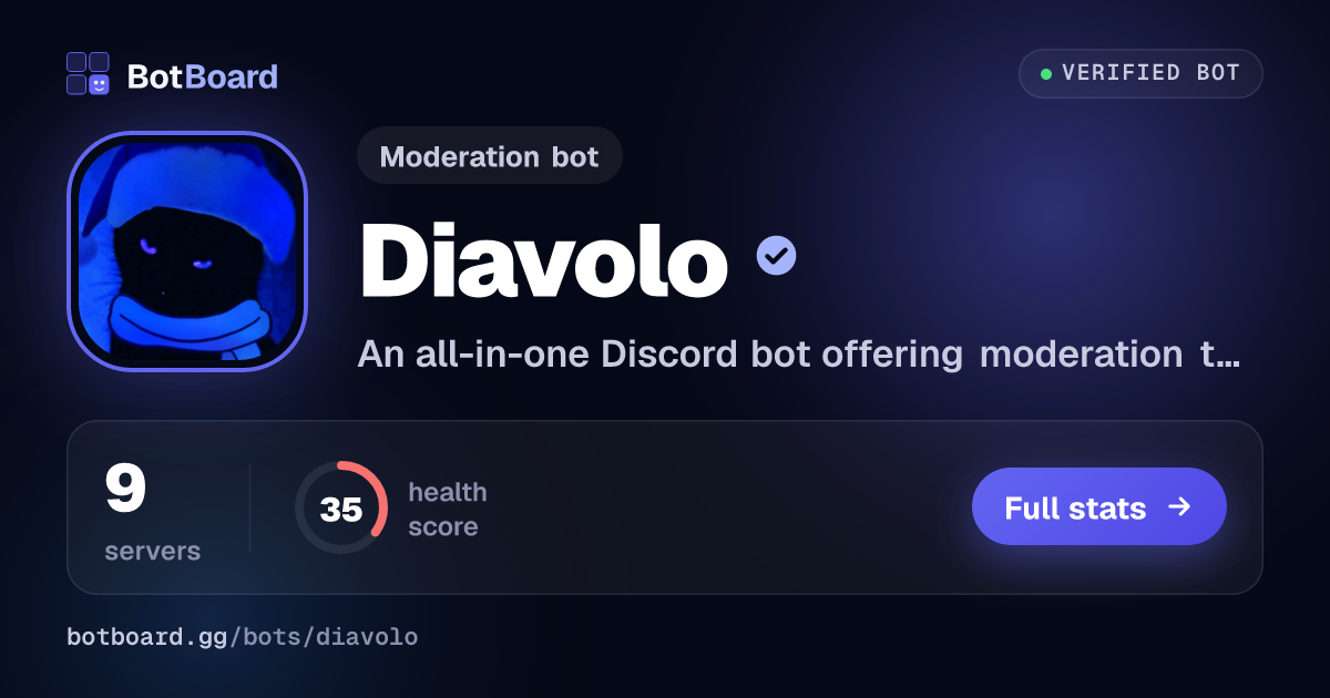 Share card for Diavolo