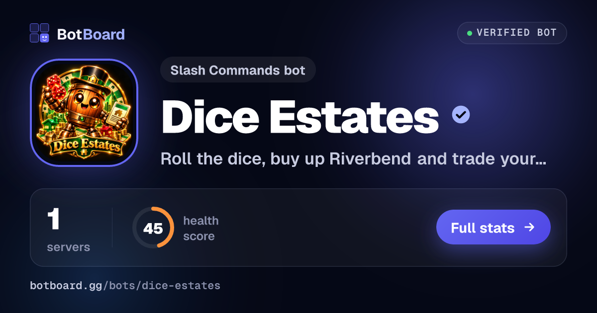 Share card for Dice Estates