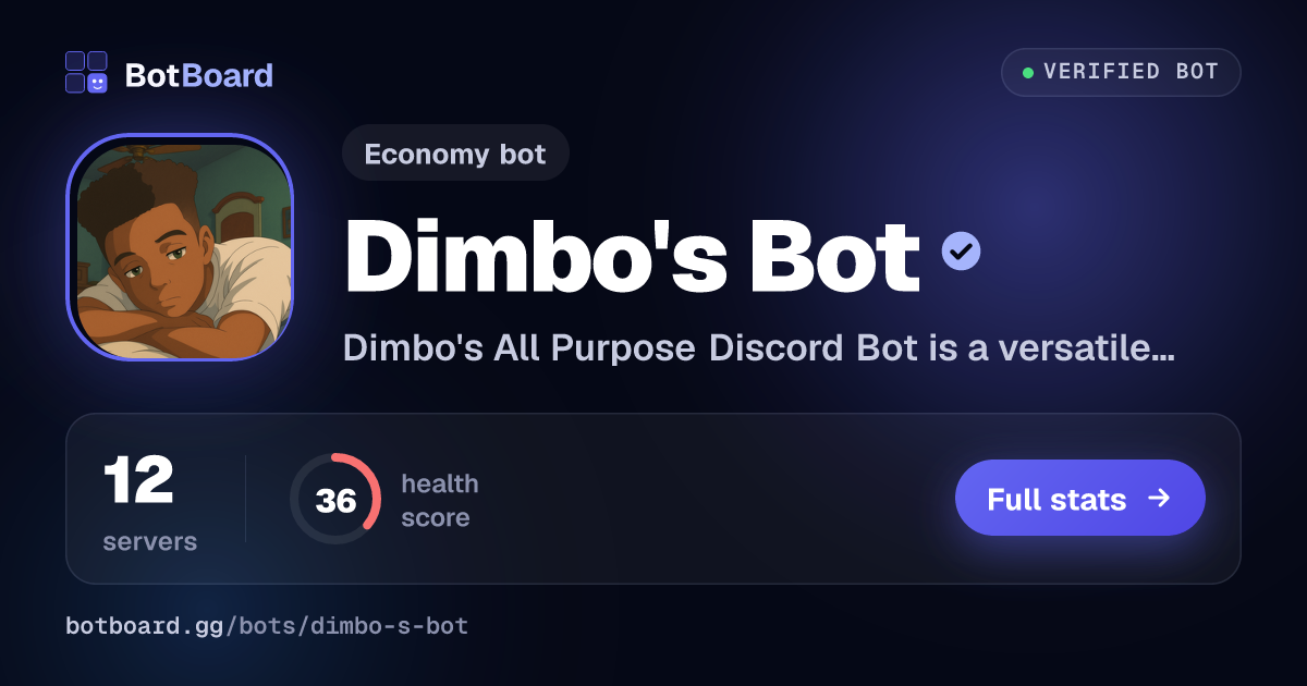 Share card for Dimbo's Bot