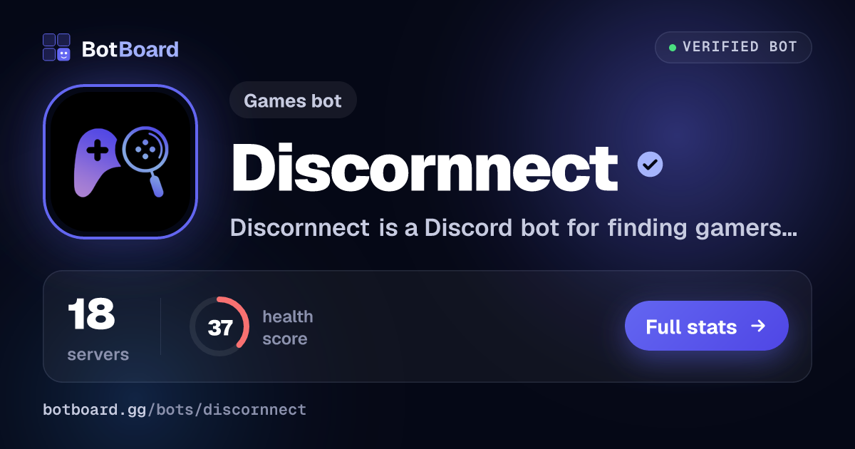 Share card for Discornnect