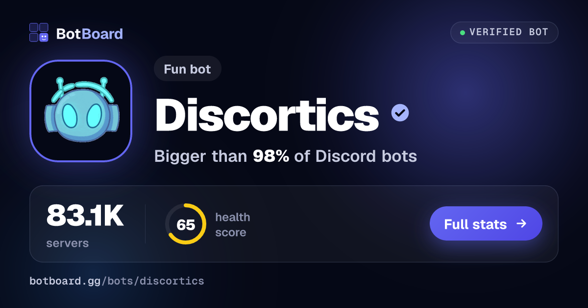Share card for Discortics™