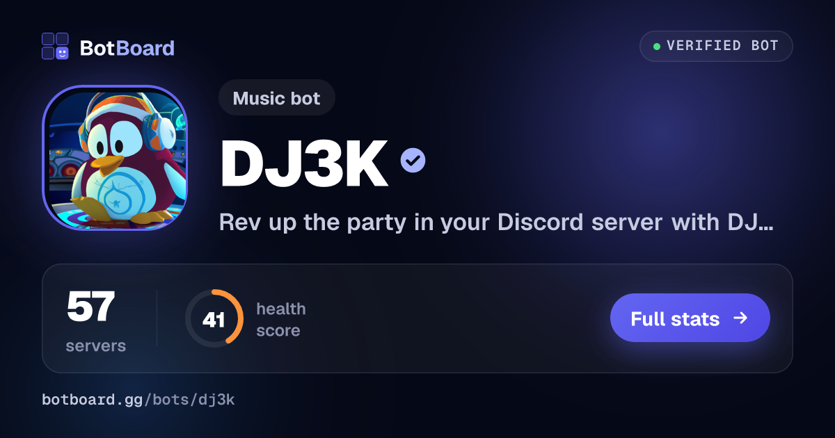 Share card for DJ3K