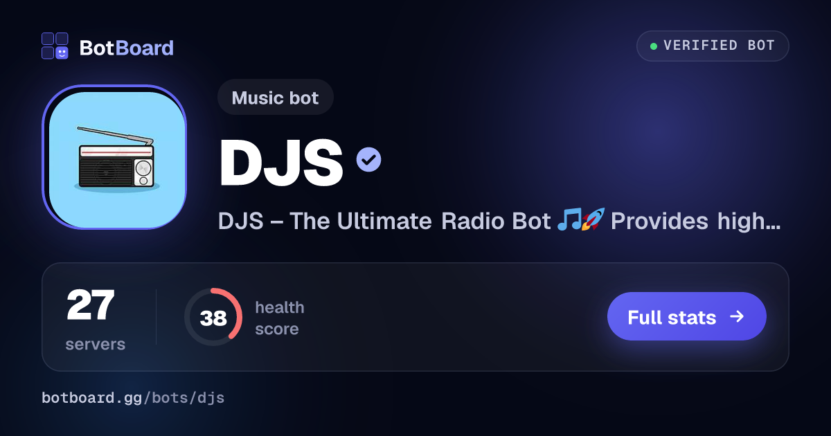 Share card for DJS