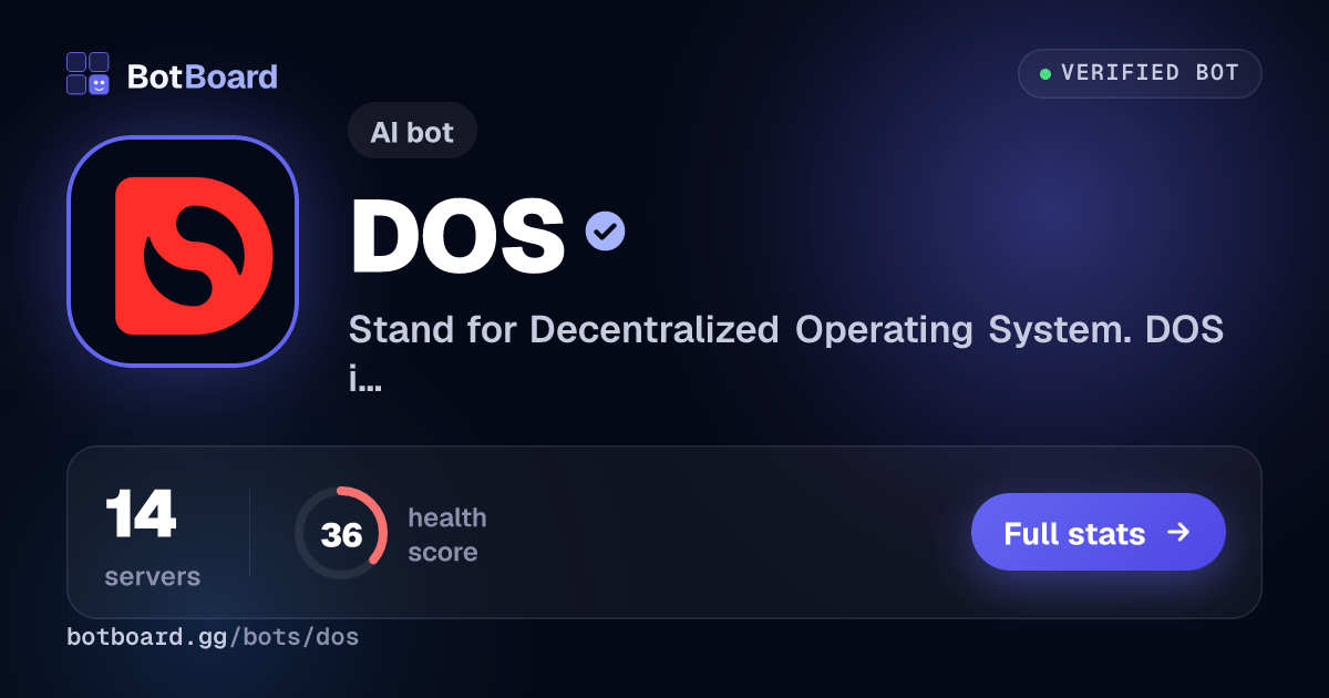 Share card for DOS