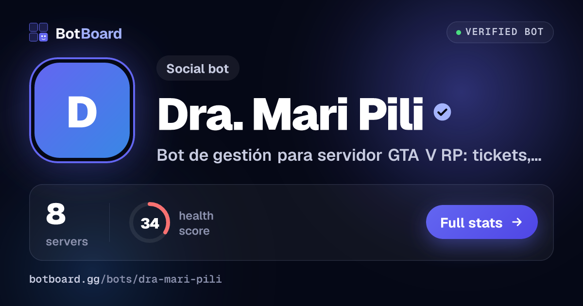 Share card for Dra. Mari Pili