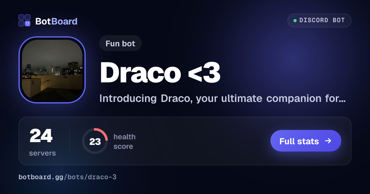 Share card for Draco <3