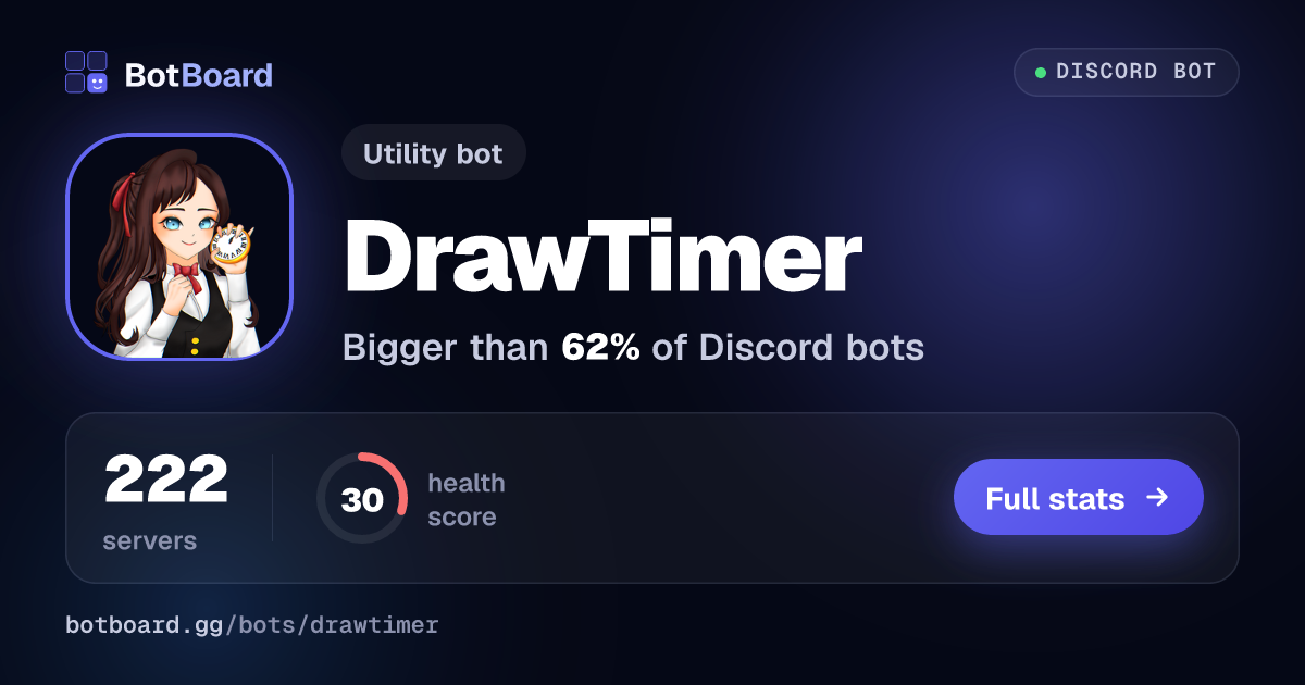 Share card for DrawTimer