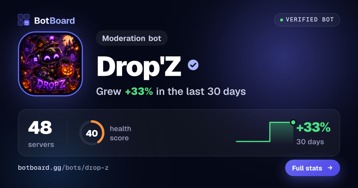 Share card for Drop'Z