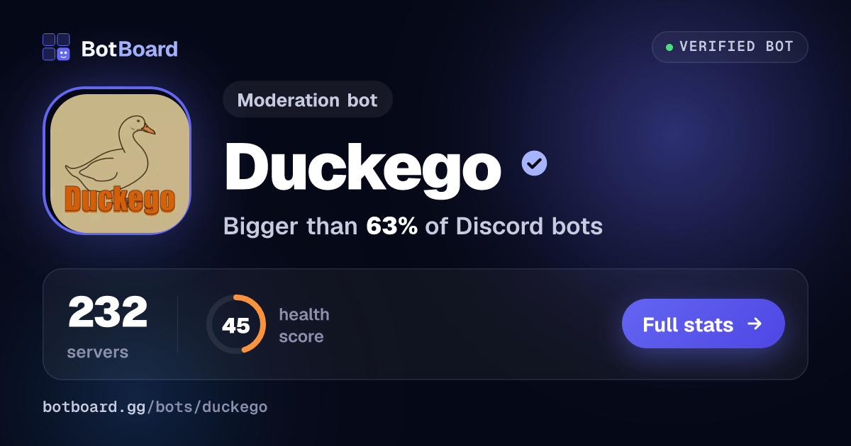Share card for Duckego