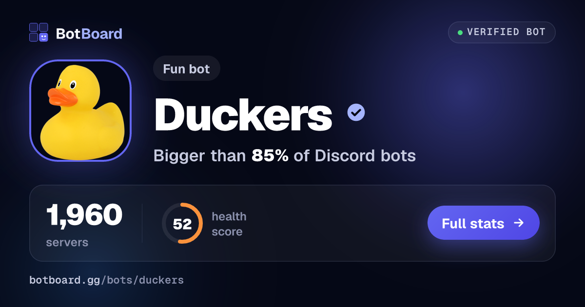 Share card for Duckers