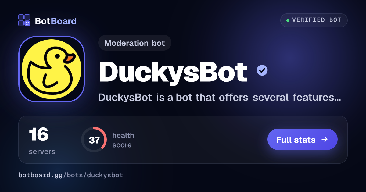 Share card for DuckysBot