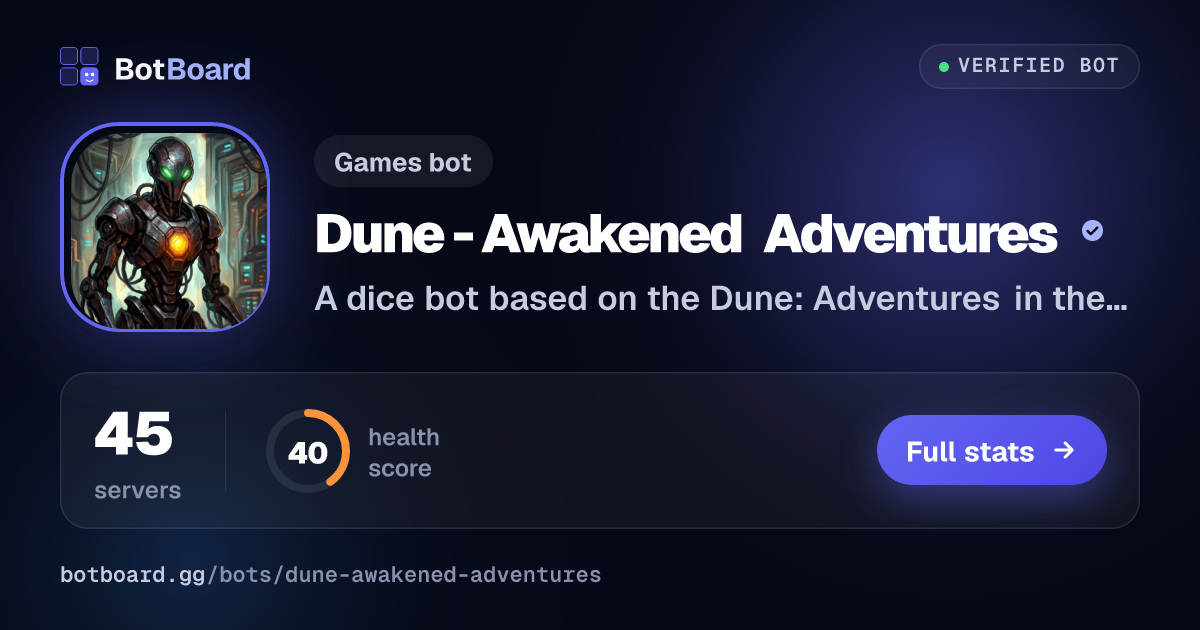 Share card for Dune - Awakened Adventures