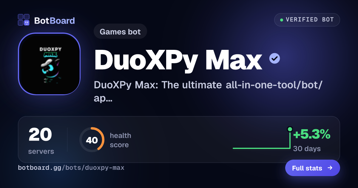 Share card for DuoXPy Max