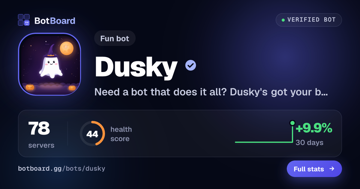 Share card for Dusky