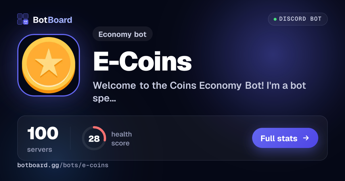 Share card for E-Coins