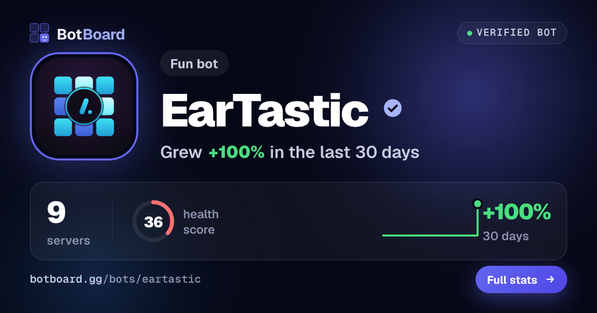 Share card for EarTastic