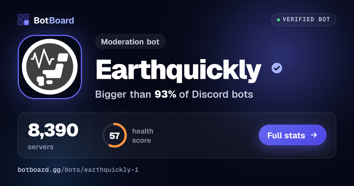 Share card for EarthQuickly 1号機