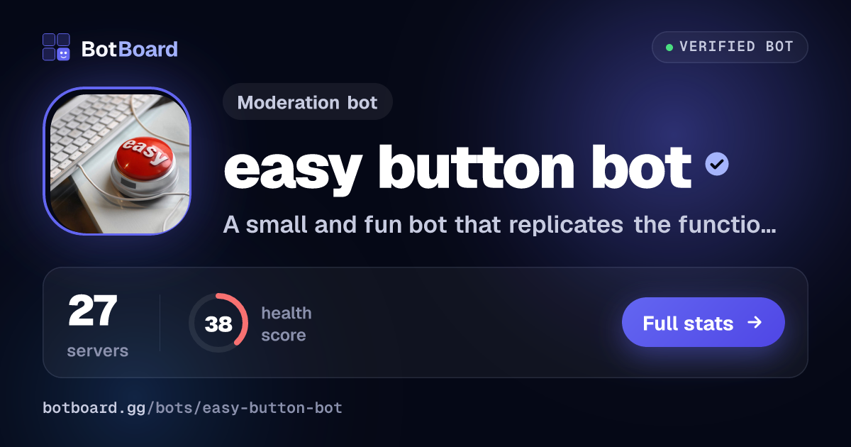 Share card for easy button bot