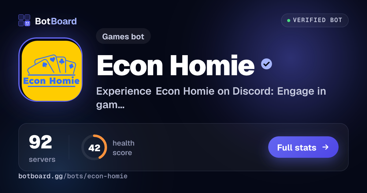 Share card for Econ Homie