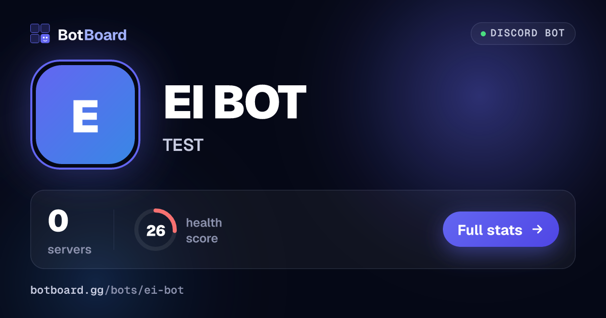 Share card for EI BOT