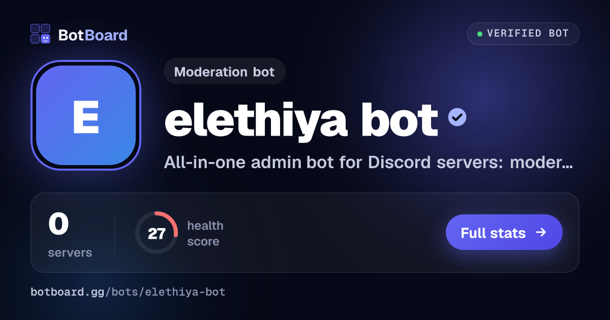 Share card for elethiya bot