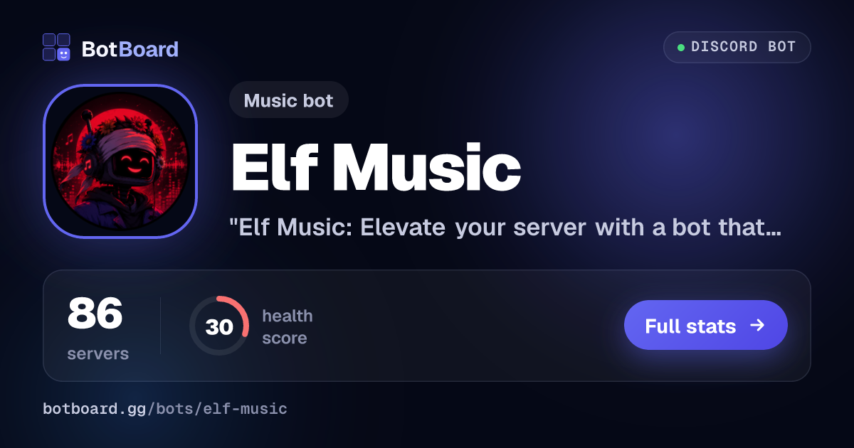 Share card for Elf Music