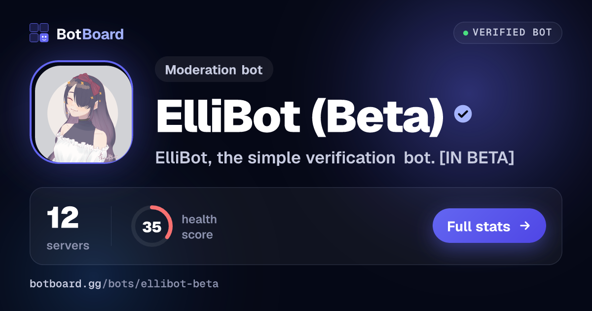 Share card for ElliBot (Beta)
