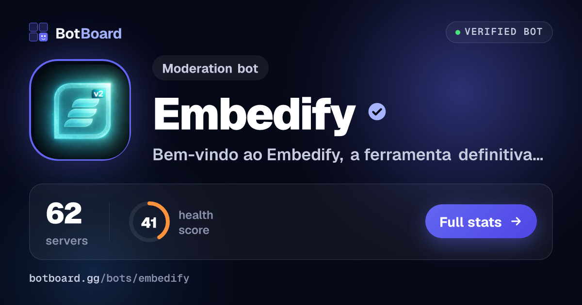 Share card for Embedify