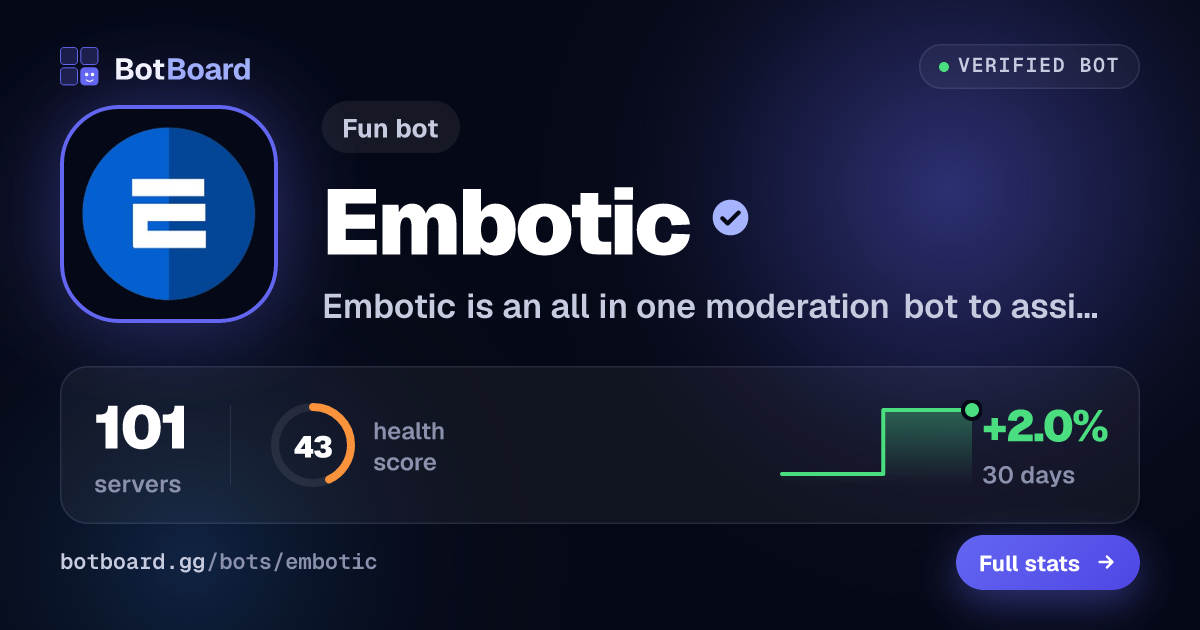 Share card for Embotic