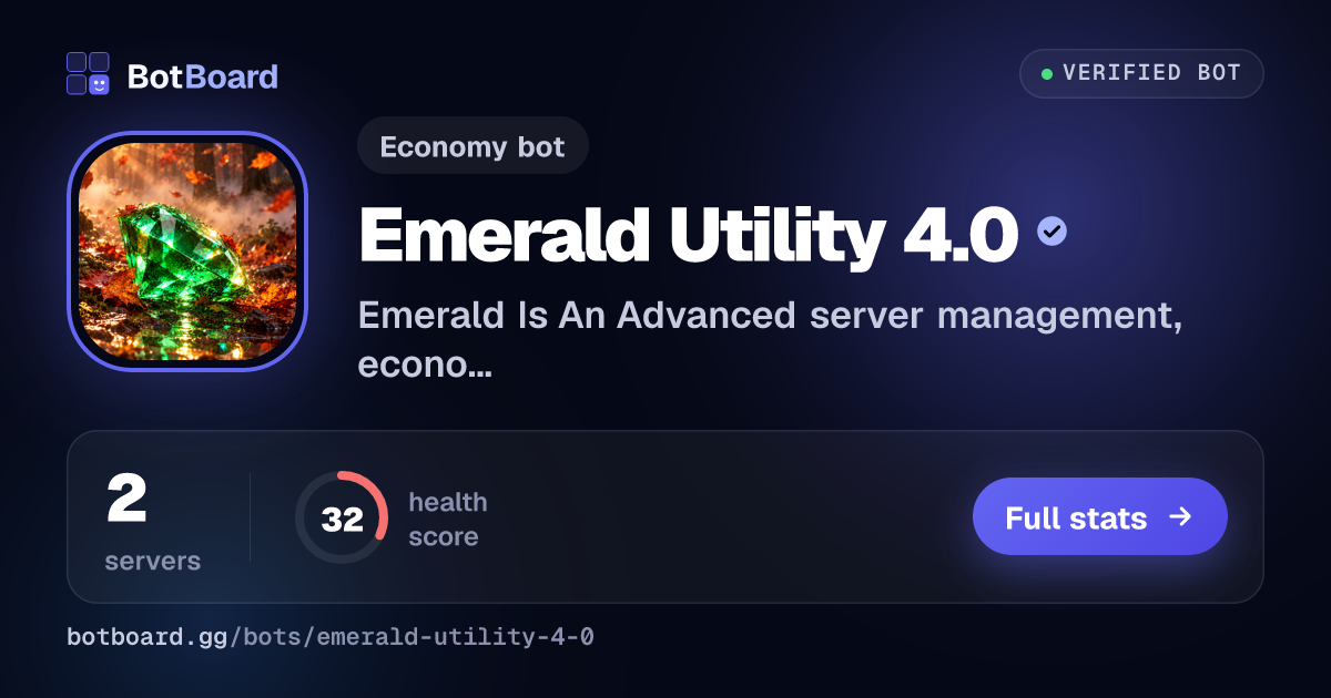 Share card for Emerald Utility 4.0