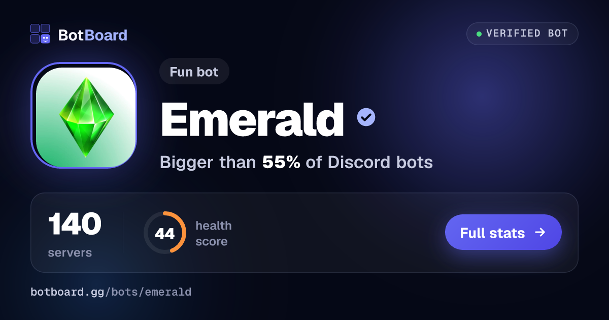 Share card for Emerald