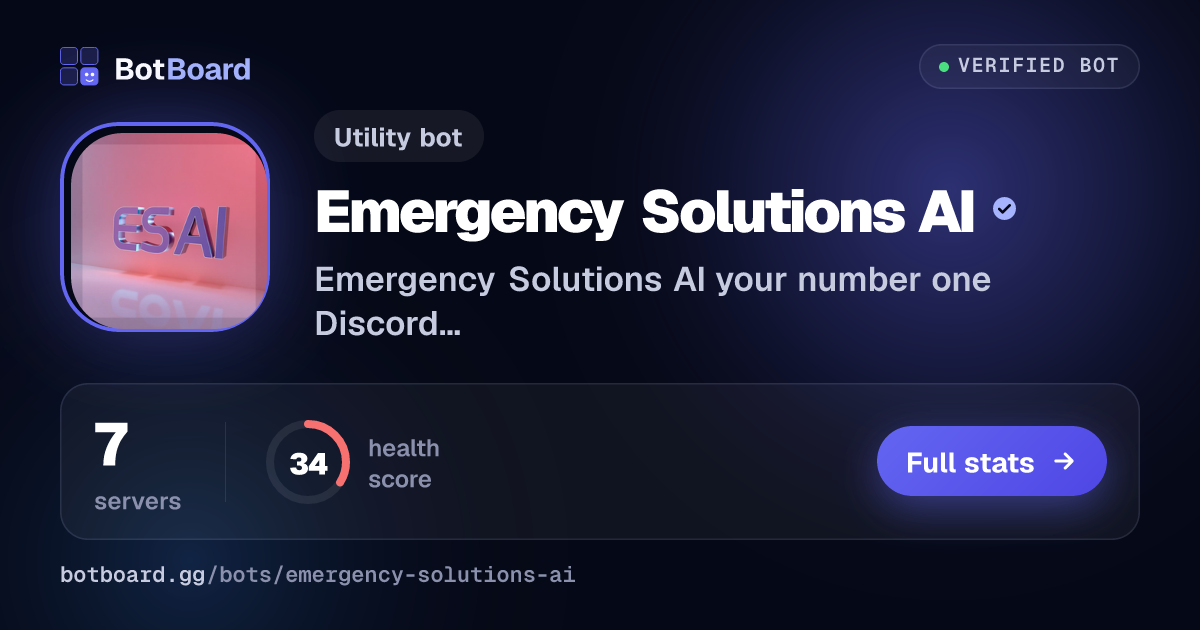 Share card for Emergency Solutions AI