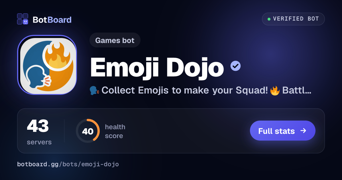 Share card for Emoji Dojo