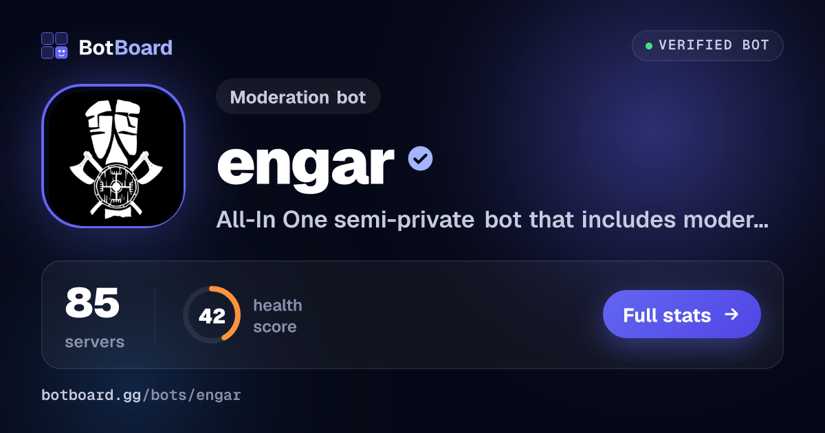 Share card for engar