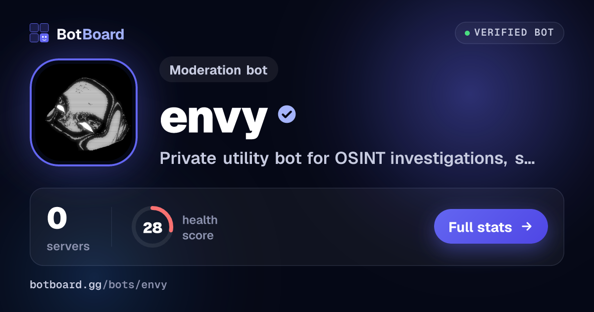 Share card for envy