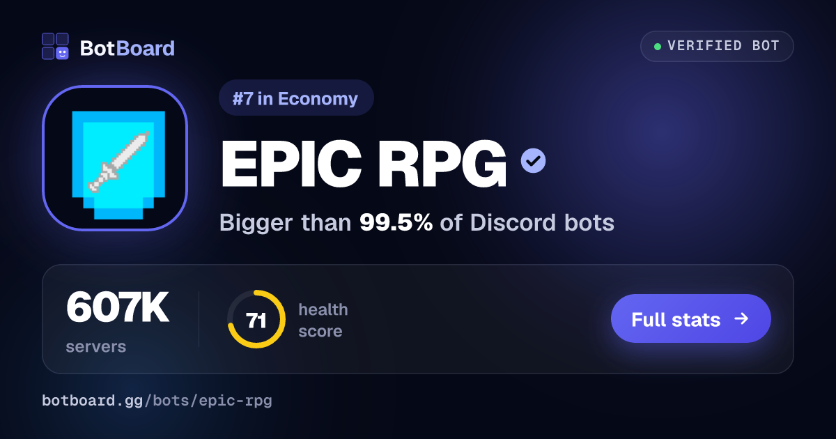 Share card for EPIC RPG