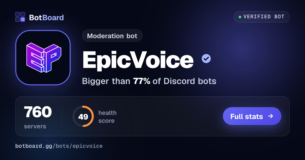 Share card for EpicVoice