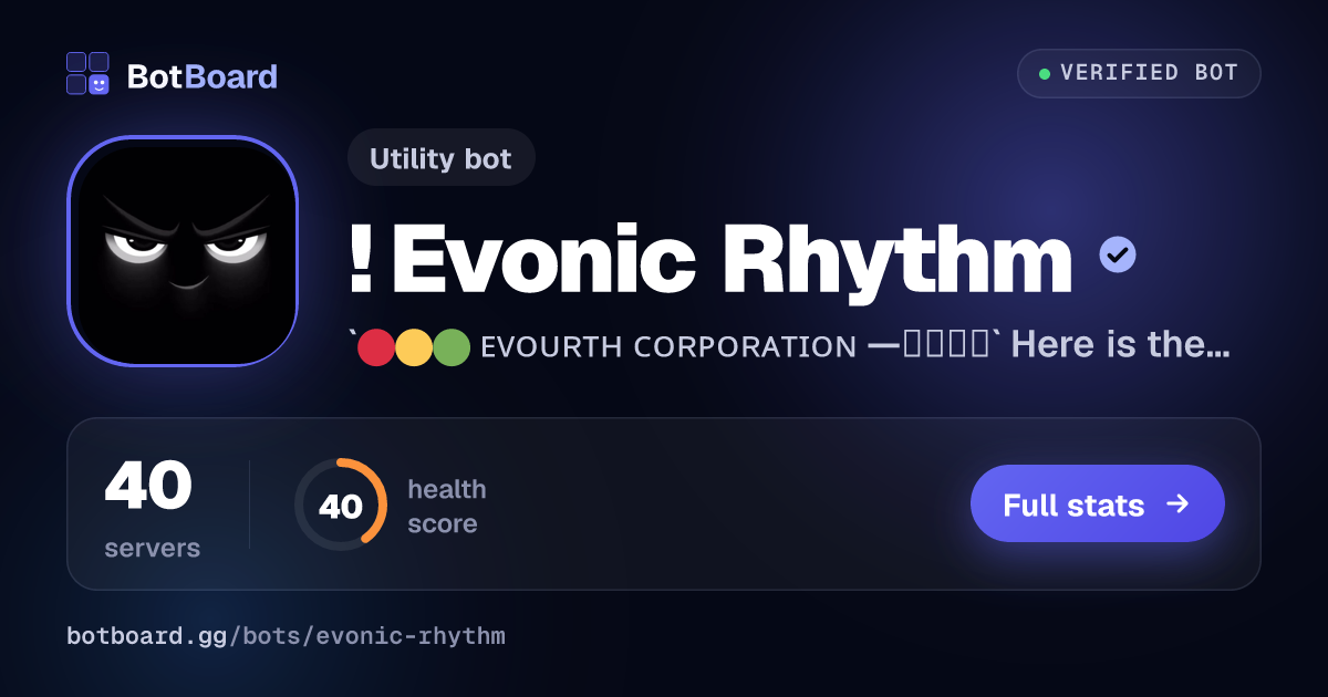 Share card for ! Evonic Rhythm ⚡