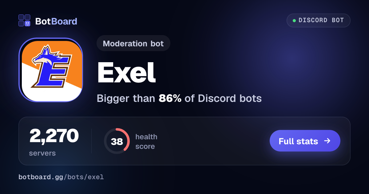Share card for Exel