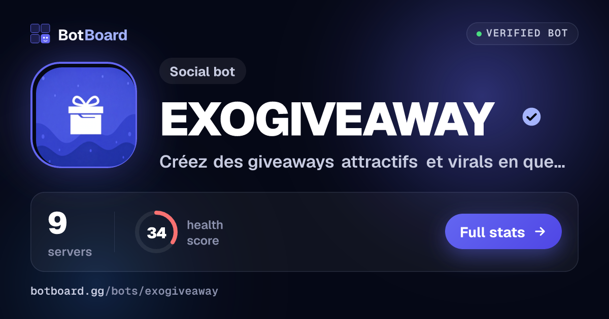 Share card for EXOGIVEAWAY