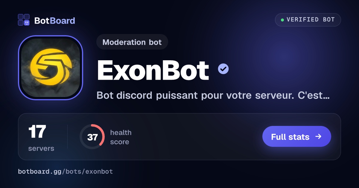 Share card for ExonBot
