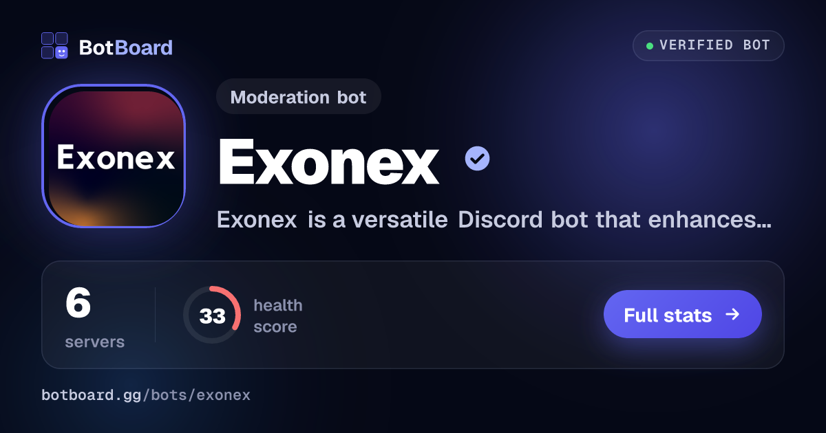 Share card for Exonex